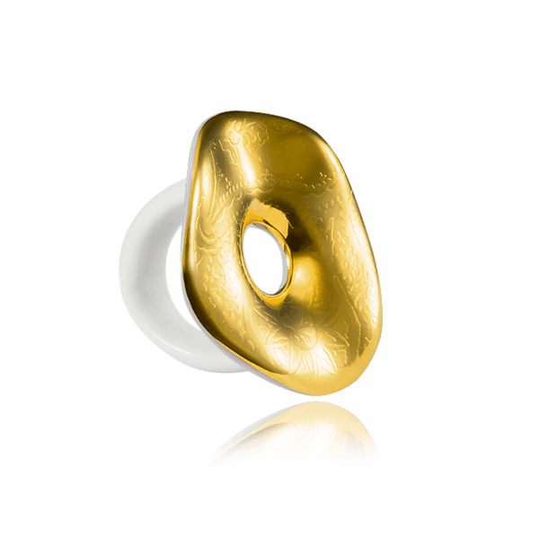 Aranyozott Finomporcelán Gyűrű Aranyozott Finomporcelán Gyűrű