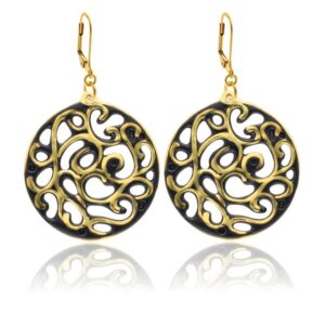 Aero Fekete&Arany Finomporcelán Fülbevaló (40mm) Aero Fekete&Arany Finomporcelán Fülbevaló (40mm)