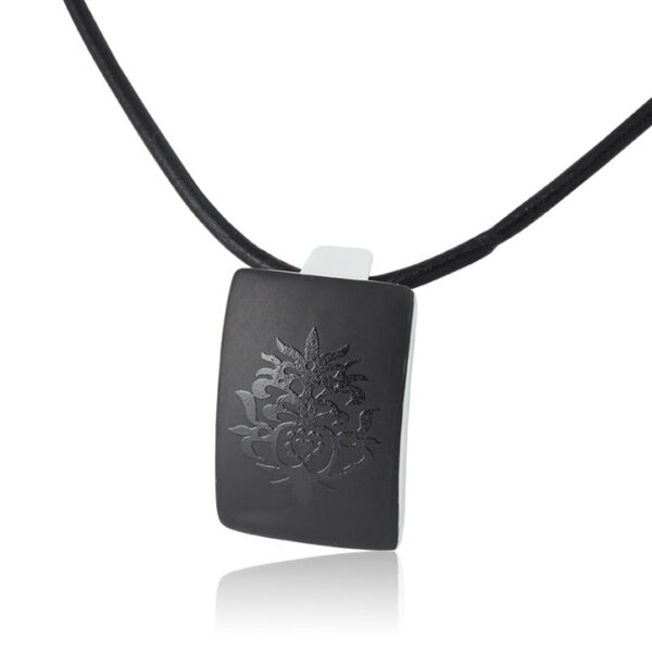 ZEMA Uniszex Életfa Fekete Finomporcelán medál Unisex prívesok Tree of Life z čierneho jemného porcelánu