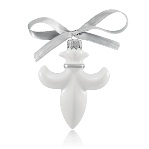 PTP_0786E_720 Jemná porcelánová platinová dekorácia na vianočný stromček