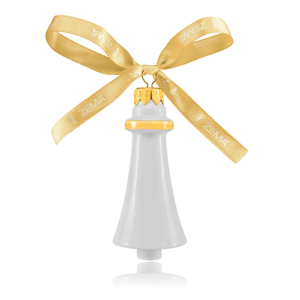 PTP_0789_720 Jemná porcelánová ozdoba na vianočný stromček Golded Bell