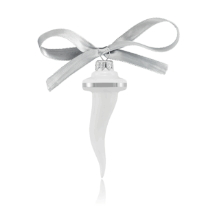 Ozdoba na vianočný stromček z jemného porcelánu Platinized Icicle