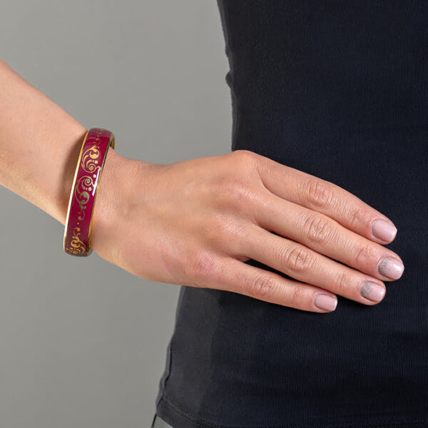 Barokový náramok z jemného porcelánu Pur-Pur